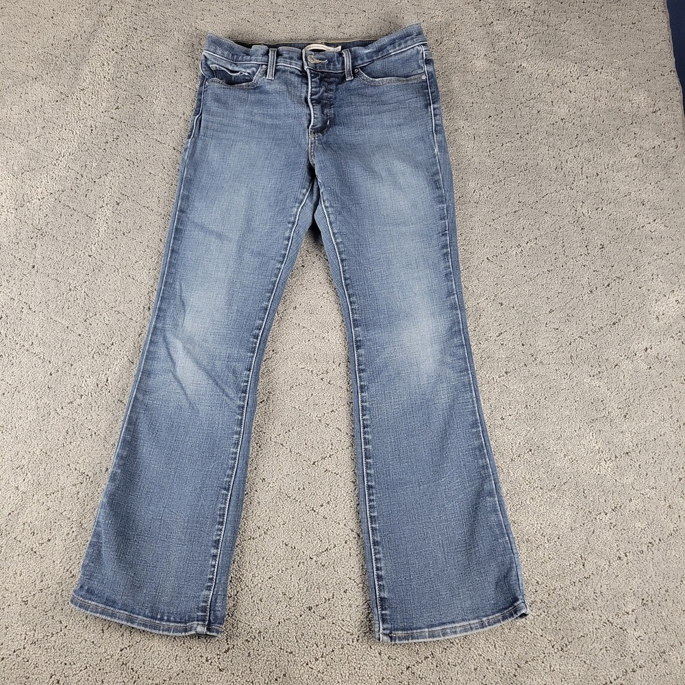 Levis Jeans Womens 29 Blue 315 Shaping Bootcut Mid Rise Medium Wash Stretch